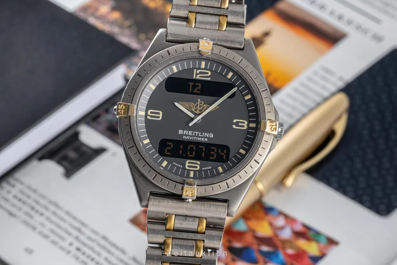 Breitling Aerospace chronograph titanium quartz men's watch 80360 LP: 3400EUR [2305363]