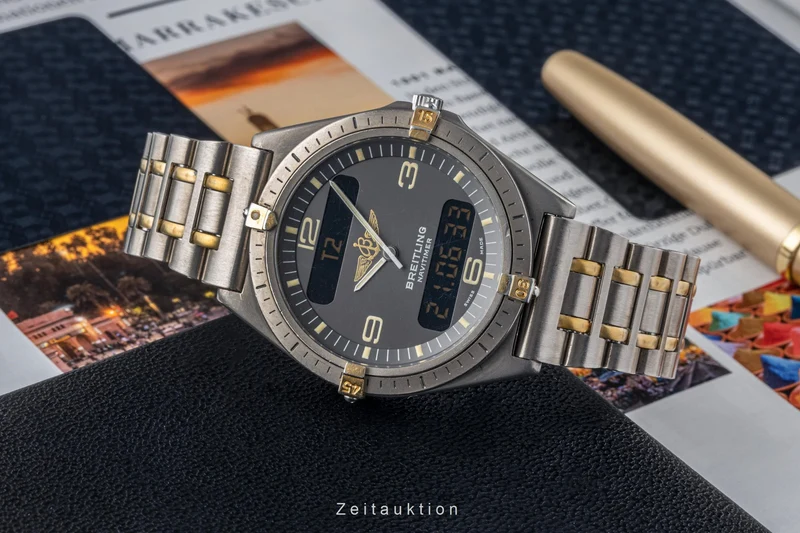 Breitling Aerospace chronograph titanium quartz men's watch 80360 LP: 3400EUR [2305363]