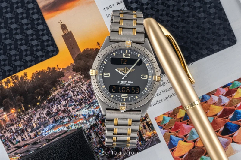 Breitling Aerospace chronograph titanium quartz men's watch 80360 LP: 3400EUR [2305363]
