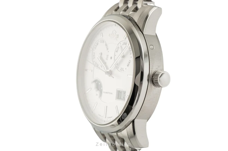 Union Glashütte Diplomat steel automatic men's watch 26-53-01-02-10 LP: 8490EUR [2305282]