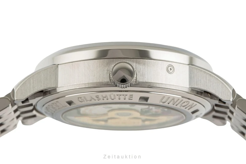Union Glashütte Diplomat steel automatic men's watch 26-53-01-02-10 LP: 8490EUR [2305282]