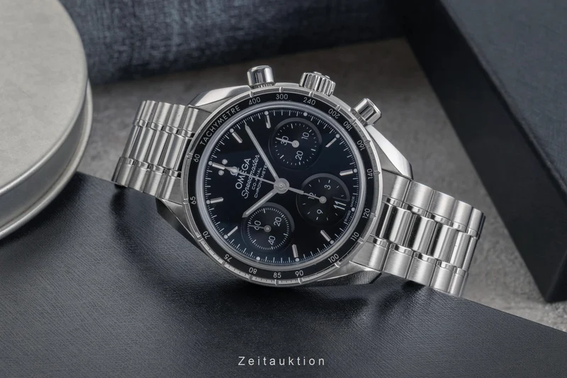 Omega Speedmaster chronograph steel automatic men's watch 324.30.38.50.01.001 LP: 6100EUR [2503490]