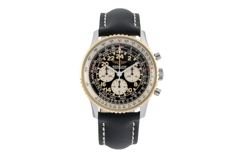 Breitling Navitimer Cosmonaute chronograph steel / gold manual winding men's watch B12019, 81600 [2401588]