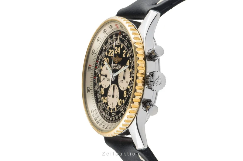 Breitling Navitimer Cosmonaute chronograph steel / gold manual winding men's watch B12019, 81600 [2401588]