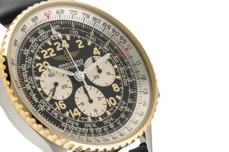 Breitling Navitimer Cosmonaute chronograph steel / gold manual winding men's watch B12019, 81600 [2401588]
