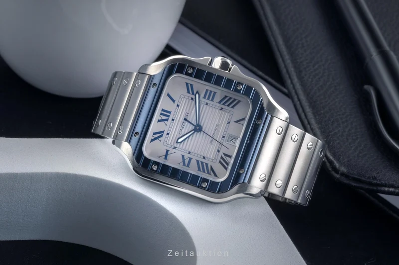 Cartier Santos steel automatic men's watch WSSA0047 LP: 9200EUR [2502982]