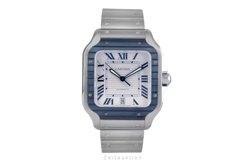 Cartier Santos steel automatic men's watch WSSA0047 LP: 9200EUR [2502982]