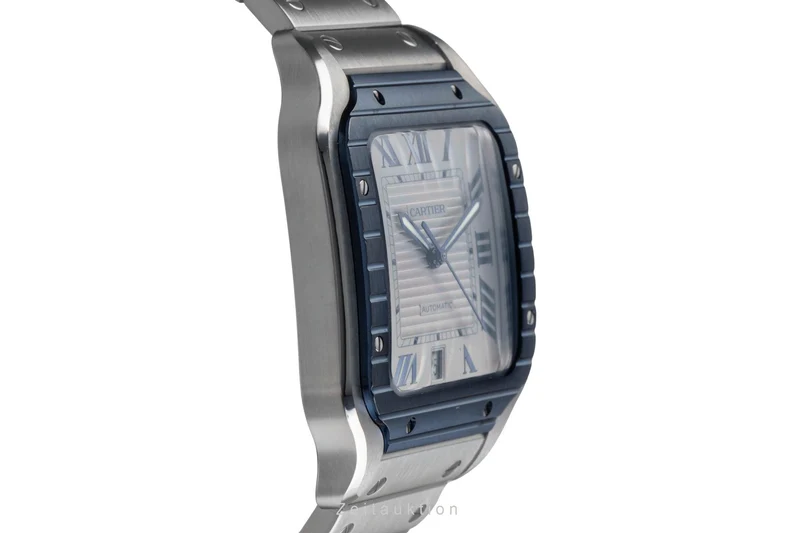 Cartier Santos steel automatic men's watch WSSA0047 LP: 9200EUR [2502982]