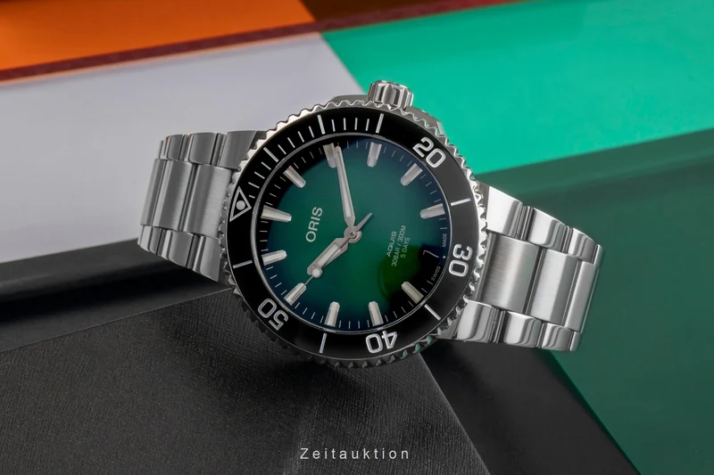 Oris Aquis Date steel automatic men's watch 01 400 7769 4157 LP: 3700EUR [2501815]