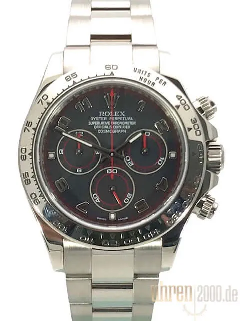 Rolex Cosmograph Daytona 116509 Weißgold Schwarz LC100 aus 2010