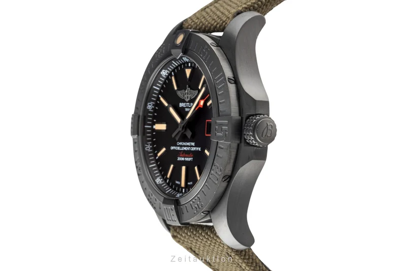 Breitling Avenger Blackbird 44 titanium automatic men's watch V1731110/BD74 LP: 4800EUR [2400003]