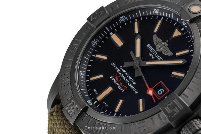 Breitling Avenger Blackbird 44 titanium automatic men's watch V1731110/BD74 LP: 4800EUR [2400003]