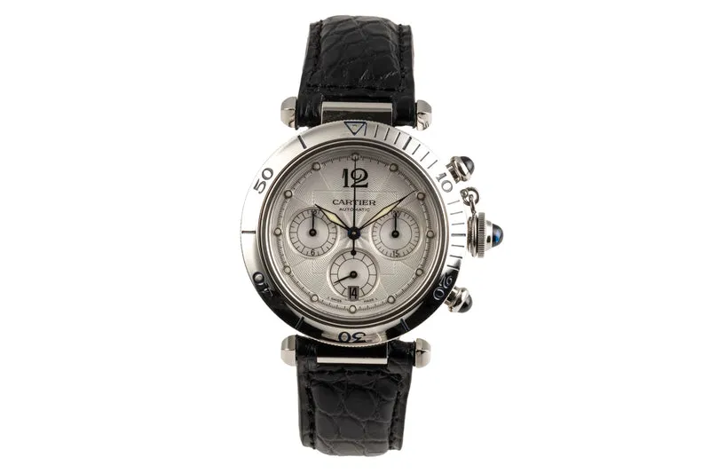 Cartier Pasha chronograph steel automatic men's watch W3103055, 2113 [2305650]
