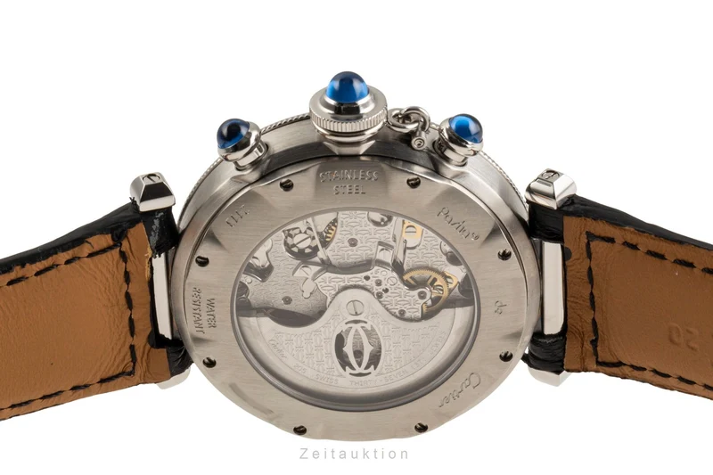 Cartier Pasha chronograph steel automatic men's watch W3103055, 2113 [2305650]