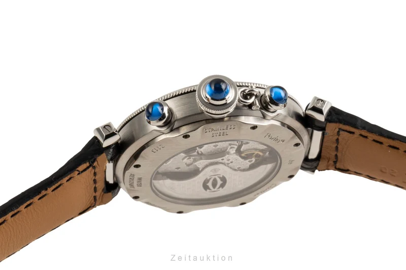 Cartier Pasha chronograph steel automatic men's watch W3103055, 2113 [2305650]