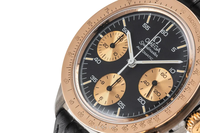 Omega Speedmaster chronograph steel / gold automatic men's watch 175.0033 LP: 8000EUR [2305254]
