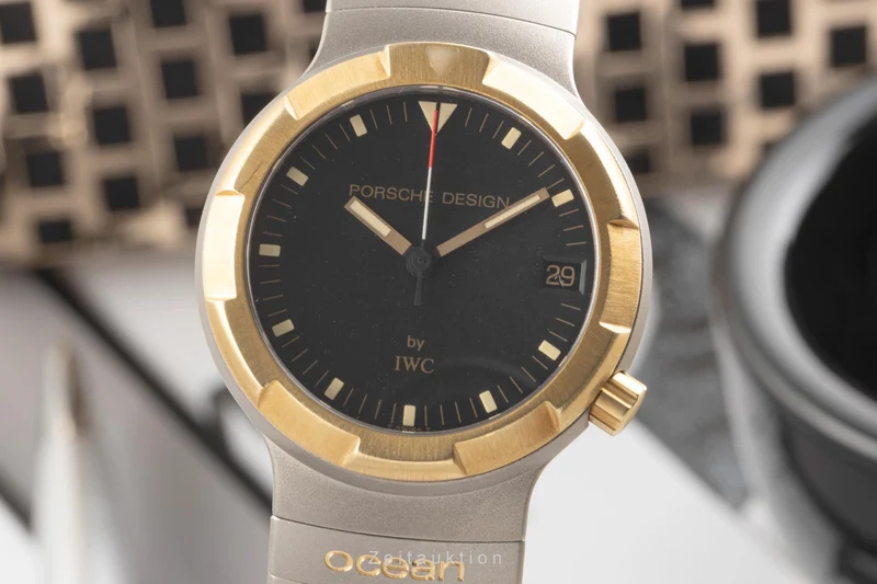 IWC Porsche Design titanium / gold automatic men's watch IW352303 [2400345]