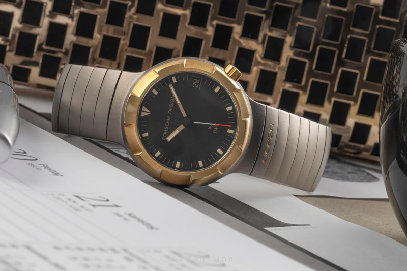 IWC Porsche Design titanium / gold automatic men's watch IW352303 [2400345]