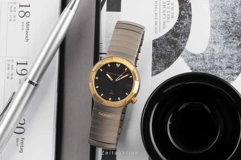 IWC Porsche Design titanium / gold automatic men's watch IW352303 [2400345]
