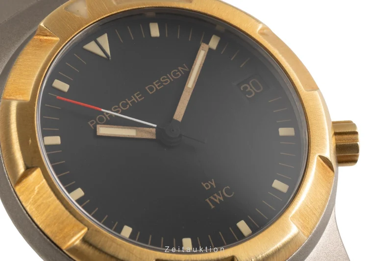 IWC Porsche Design titanium / gold automatic men's watch IW352303 [2400345]