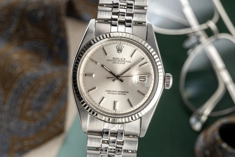 Rolex Datejust steel / white gold automatic men's watch 1601 LP: 8750EUR [2301540]