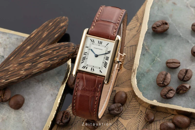Cartier Tank 18 ct gold quartz men's watch 88105 LP: 11000EUR [2403162]