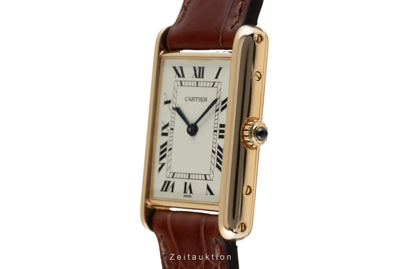 Cartier Tank 18 ct gold quartz men's watch 88105 LP: 11000EUR [2403162]