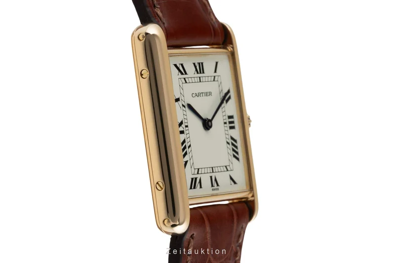 Cartier Tank 18 ct gold quartz men's watch 88105 LP: 11000EUR [2403162]