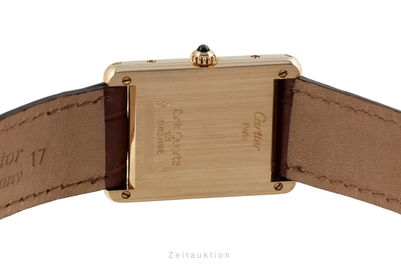 Cartier Tank 18 ct gold quartz men's watch 88105 LP: 11000EUR [2403162]
