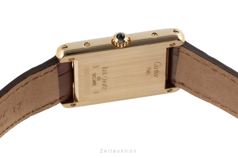 Cartier Tank 18 ct gold quartz men's watch 88105 LP: 11000EUR [2403162]