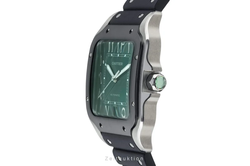 Cartier Santos steel automatic men's watch WSSA0055 [2402836]