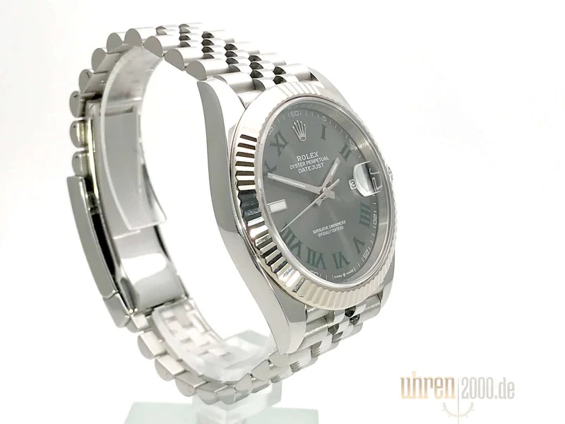 Rolex Datejust 41 Ref. 126334 Rhodium Römisch Jubile-Band aus 2018