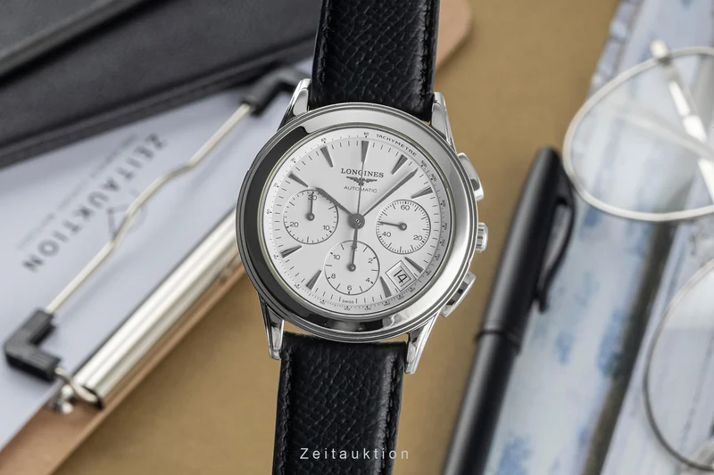 Longines Flagship chronograph steel automatic men's watch L4.718.4 [2401396]