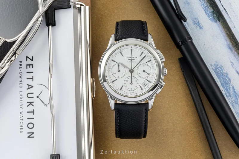 Longines Flagship chronograph steel automatic men's watch L4.718.4 [2401396]
