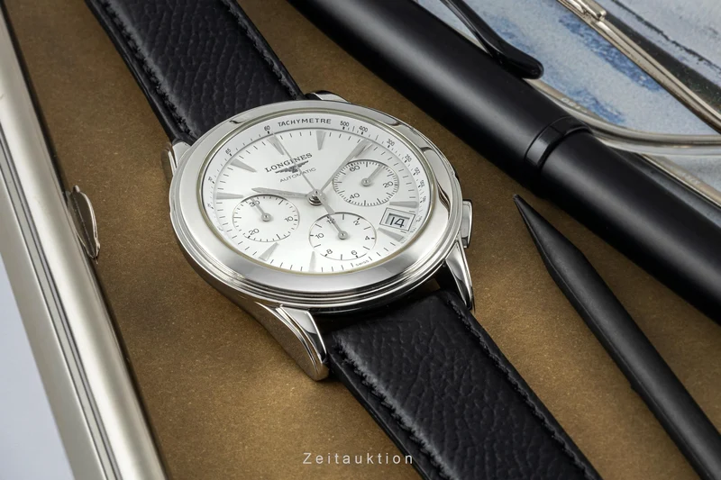 Longines Flagship chronograph steel automatic men's watch L4.718.4 [2401396]