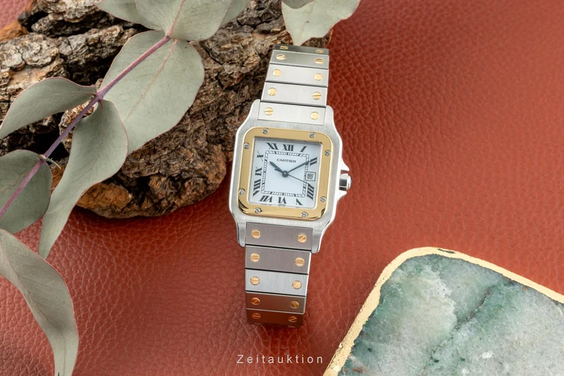 Cartier Santos steel / gold automatic men's watch 2961 [2401403]