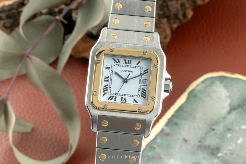 Cartier Santos steel / gold automatic men's watch 2961 [2401403]
