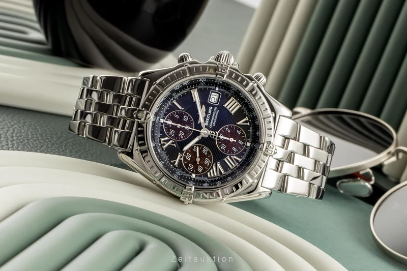Breitling Crosswind chronograph steel automatic men's watch A13355 LP: 7900EUR [2401379]
