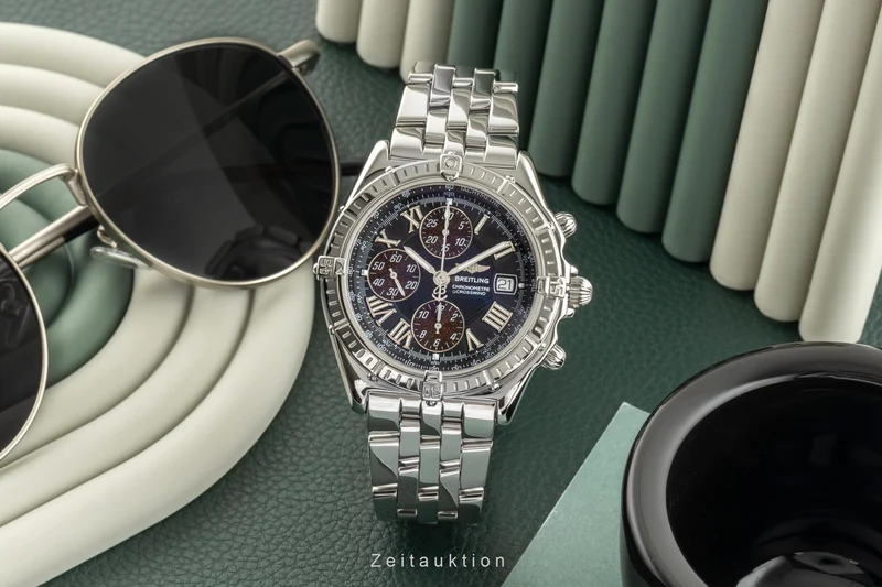Breitling Crosswind chronograph steel automatic men's watch A13355 LP: 7900EUR [2401379]