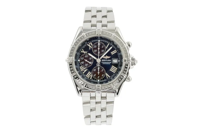 Breitling Crosswind chronograph steel automatic men's watch A13355 LP: 7900EUR [2401379]