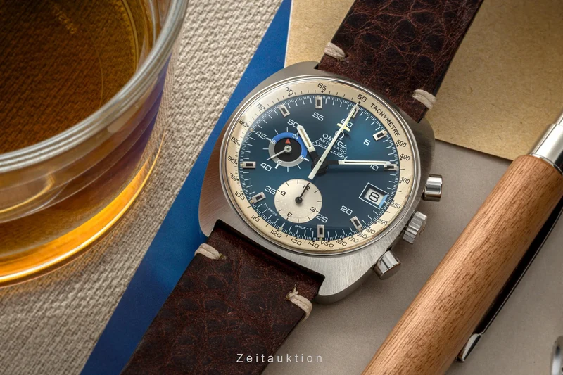 Omega Seamaster chronograph steel automatic men's watch ST 176.007 Vintage [2401329]