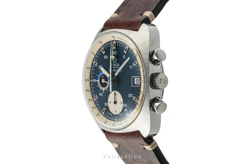 Omega Seamaster chronograph steel automatic men's watch ST 176.007 Vintage [2401329]