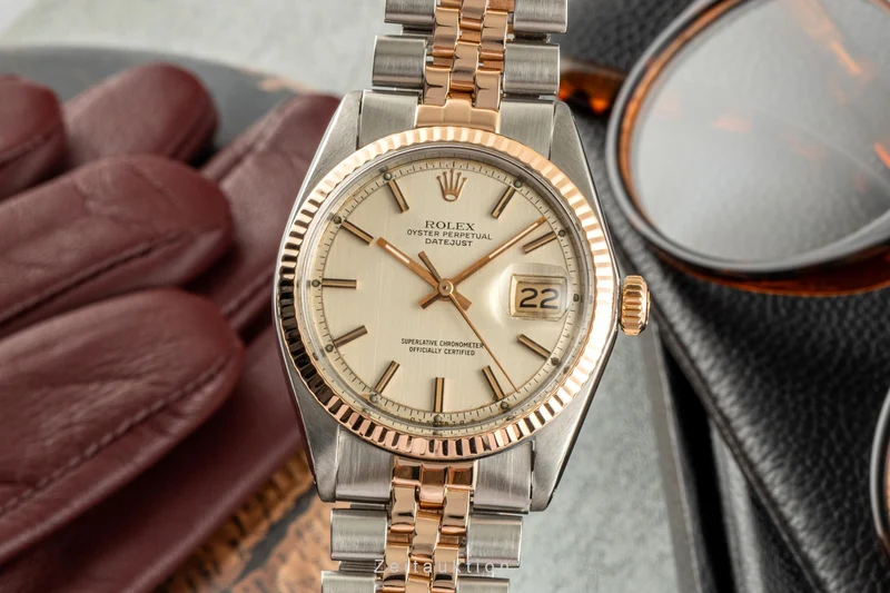 Rolex Datejust steel / gold automatic men's watch 1601 [2400229]