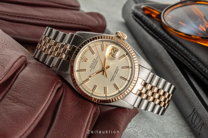 Rolex Datejust steel / gold automatic men's watch 1601 [2400229]