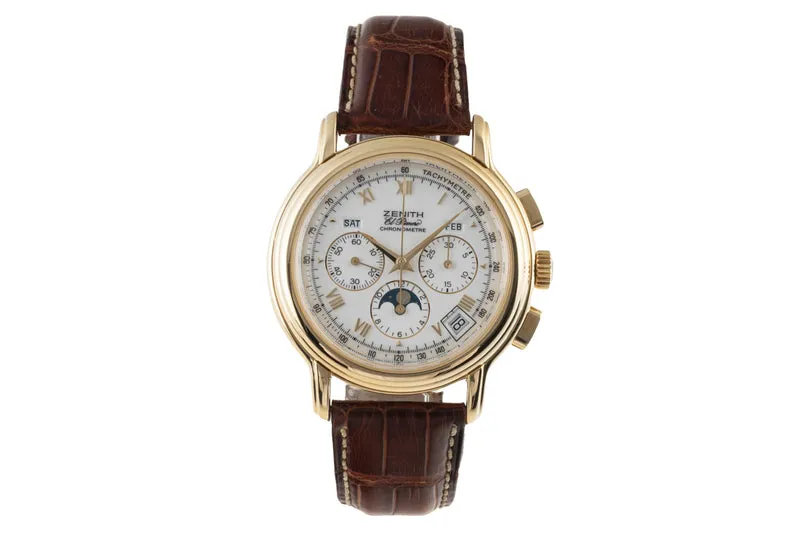 Zenith El Primero chronograph 18 ct gold automatic men's watch 30.0240.410 [2400176]