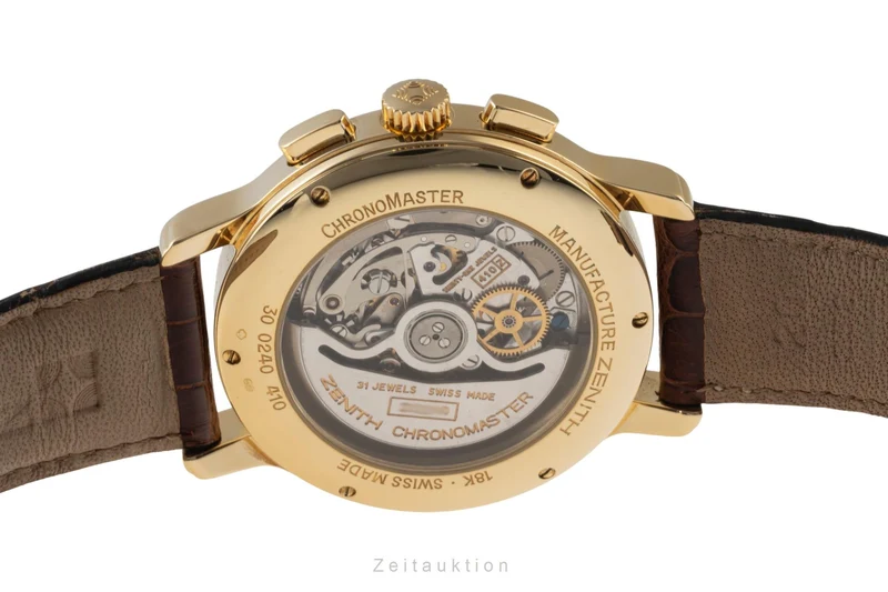 Zenith El Primero chronograph 18 ct gold automatic men's watch 30.0240.410 [2400176]