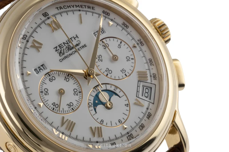 Zenith El Primero chronograph 18 ct gold automatic men's watch 30.0240.410 [2400176]