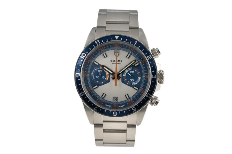 Tudor Heritage chronograph steel automatic men's watch 70330B LP: 5550EUR [2400127]