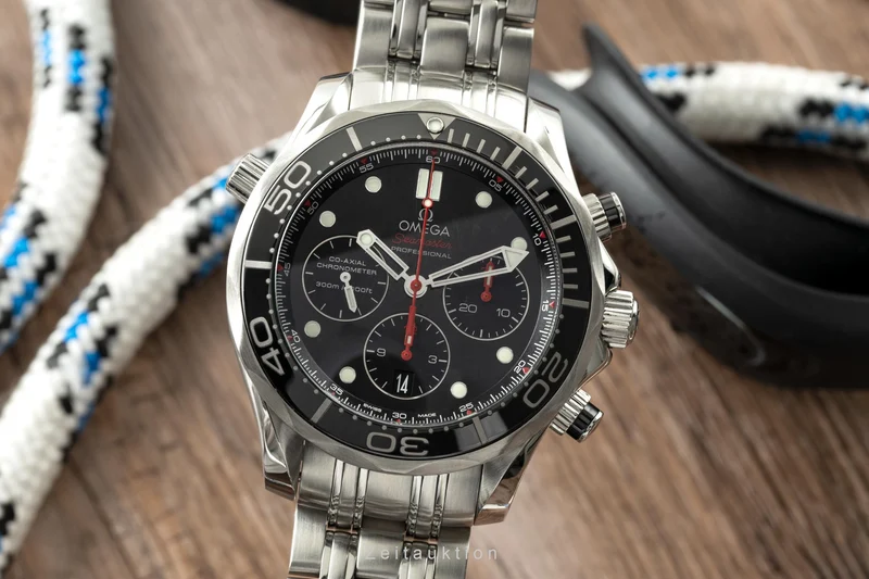 Omega Seamaster chronograph steel automatic men's watch 212.30.44.50.01.001 LP: 5100EUR [2200392]