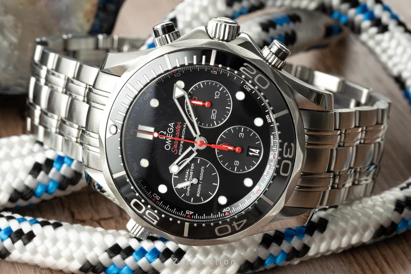Omega Seamaster chronograph steel automatic men's watch 212.30.44.50.01.001 LP: 5100EUR [2200392]
